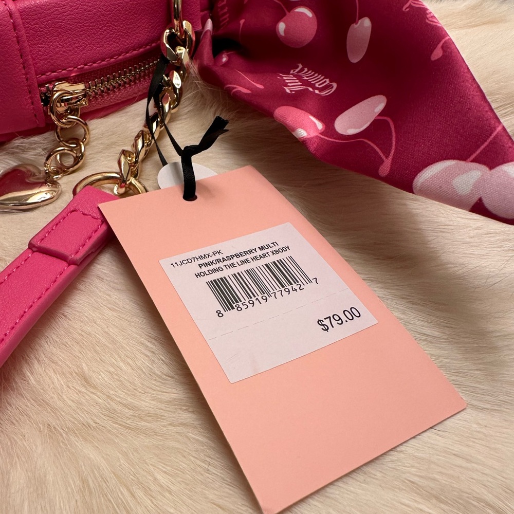 Juicy Couture Fuchsia Heart Crossbody Bag - Picture 5 of 8